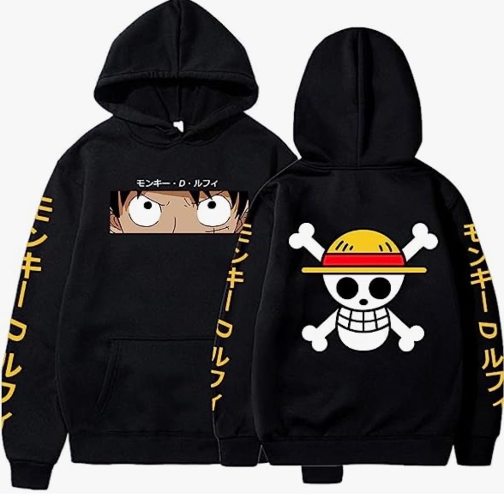 Anime Hoodie Monkey D Luffy Sweatshirt Gift Pullovers Tops